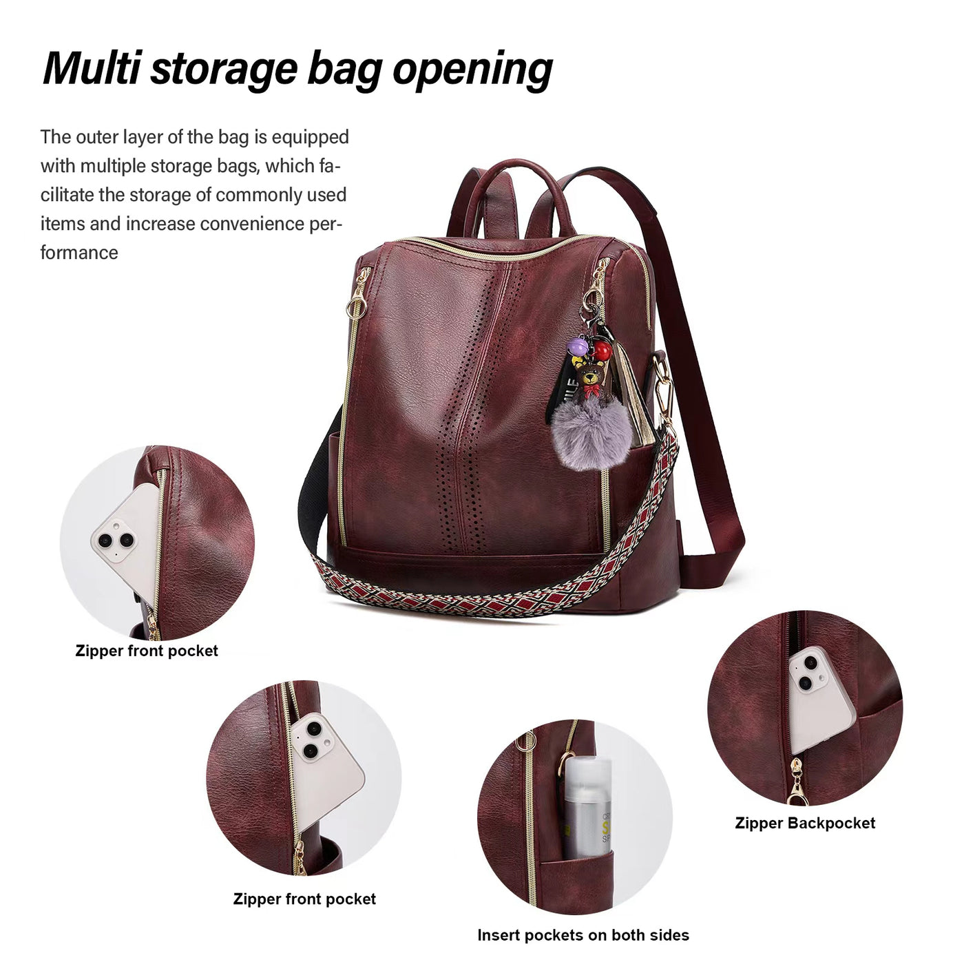 2-in-1 Convertible Backpack Tote + Free Pouch