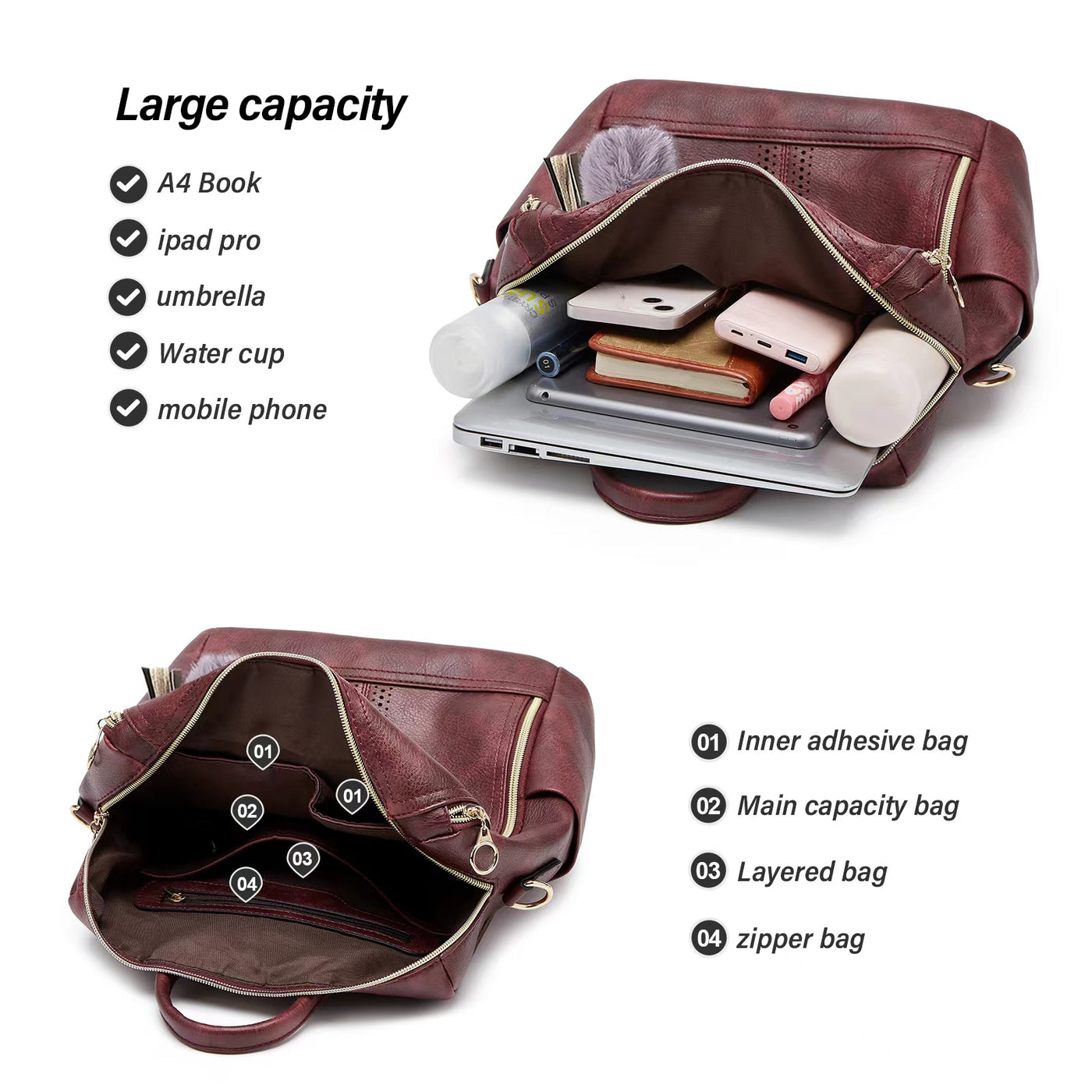 2-in-1 Convertible Backpack Tote + Free Pouch