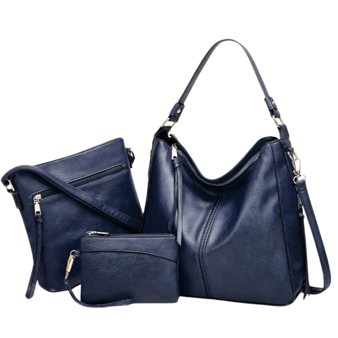 hoboバッグ３点セット Luxury Leather 3-Piece Hobo Bag Set – Libra Cases