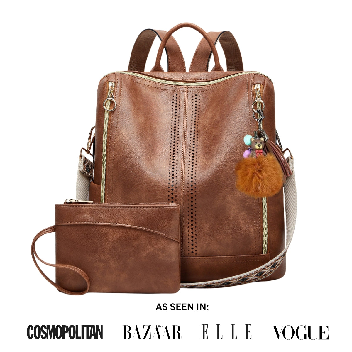 2-in-1 Convertible Backpack Tote + Free Pouch