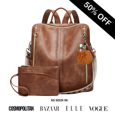 2-in-1 Convertible Backpack Tote + Free Pouch