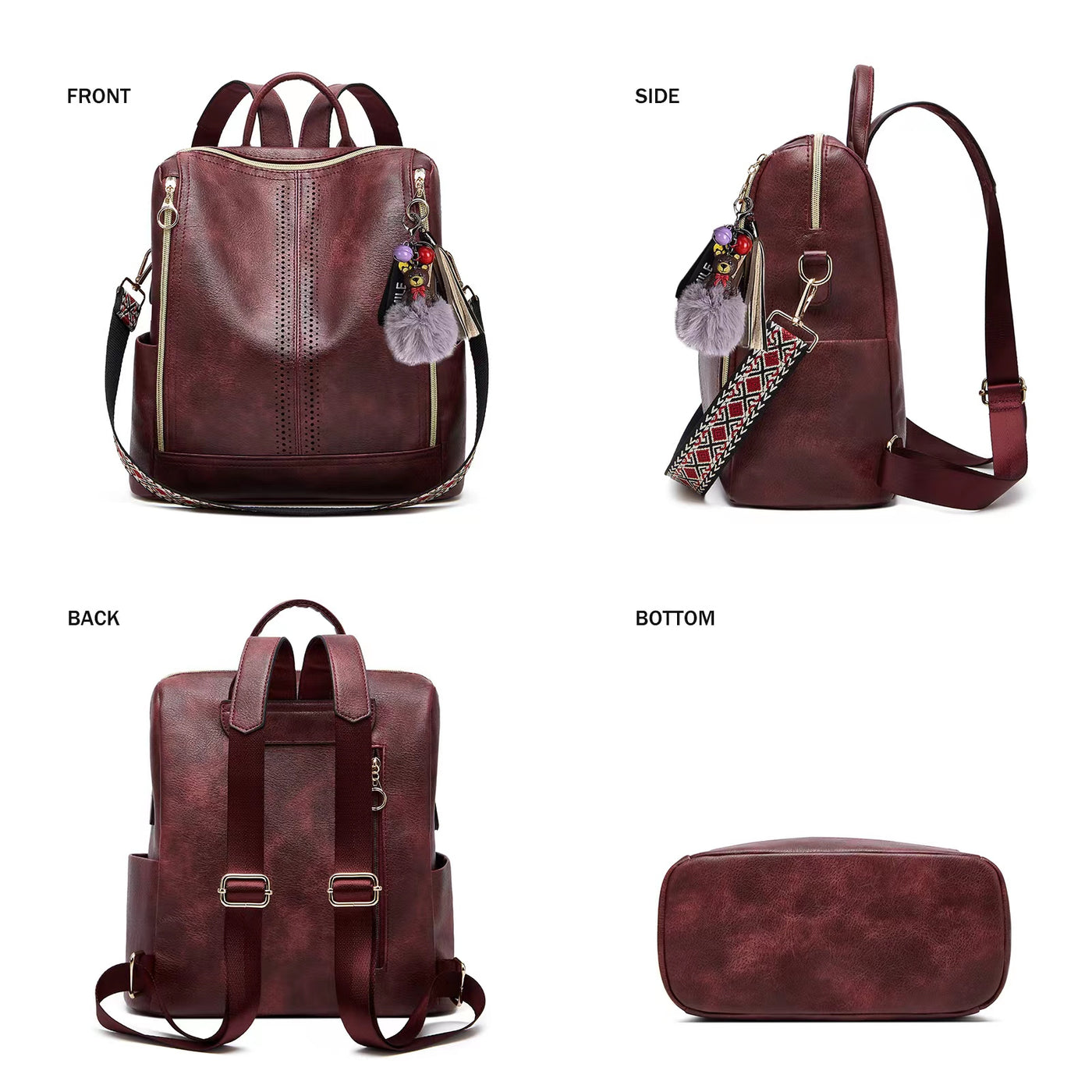 2-in-1 Convertible Backpack Tote + Free Pouch