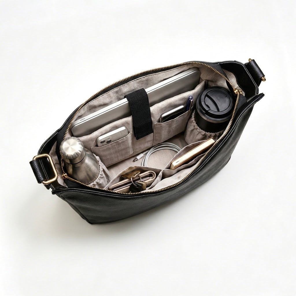 Luxury Leather Hobo Anti-Theft Handbag 2.0 + FREE Pouch Wallet (6